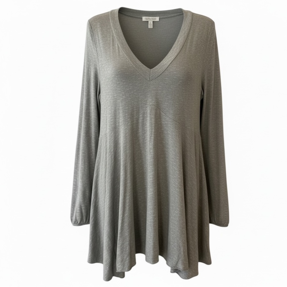 Cobblestone Living- NWT Sasha Gray Tunic Top Made in Italy One Size